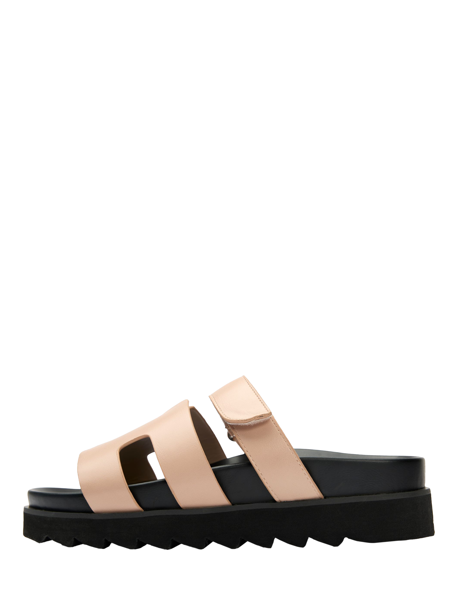 Product image 4 of 4, which shows V.GAN Vegan Shea Slide Sandals, Natural, 3