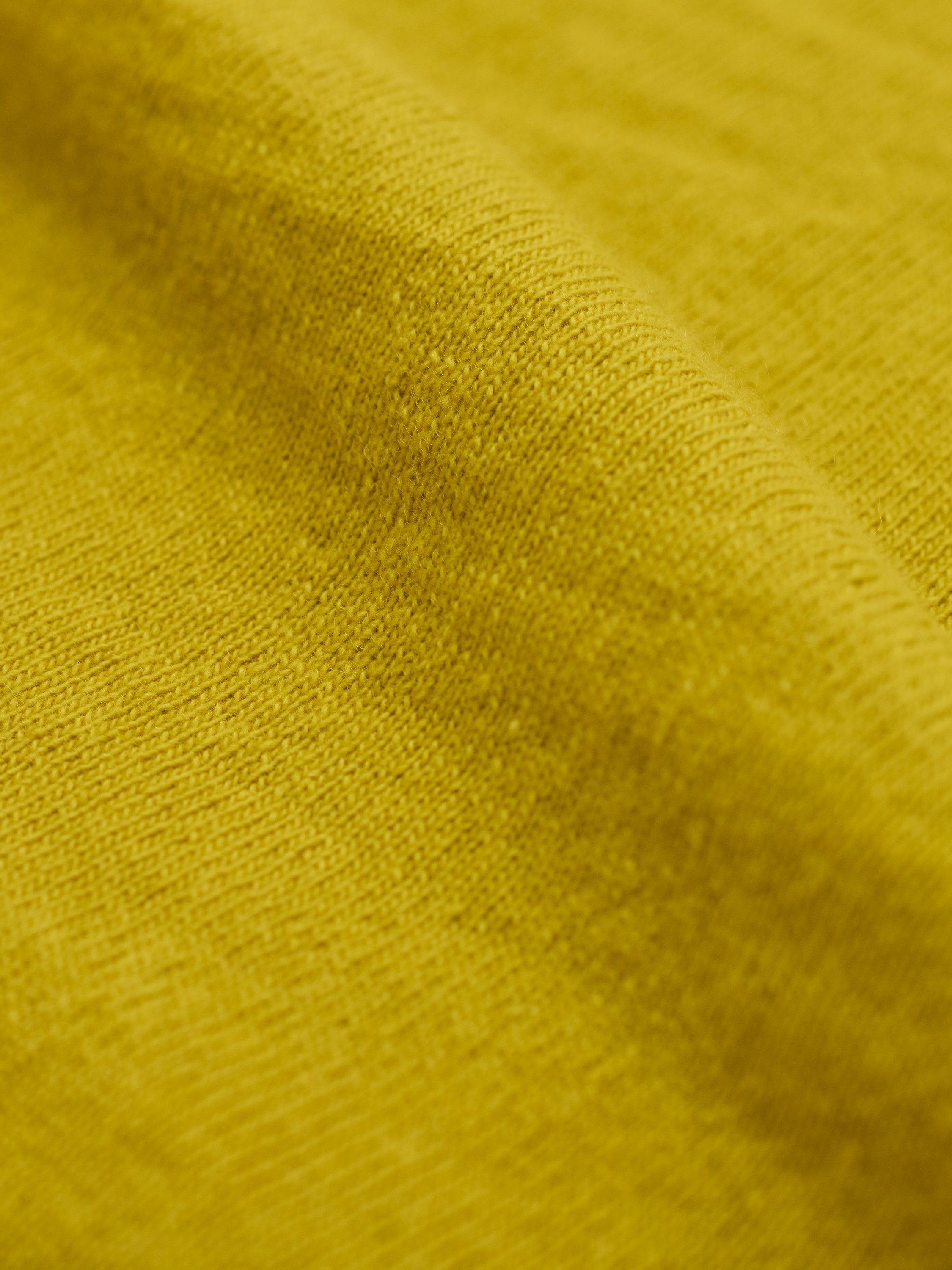 Product image 3 of 4, which shows Celtic & Co. Slash Neck Pure Geelong Wool Jumper, Ochre, XS