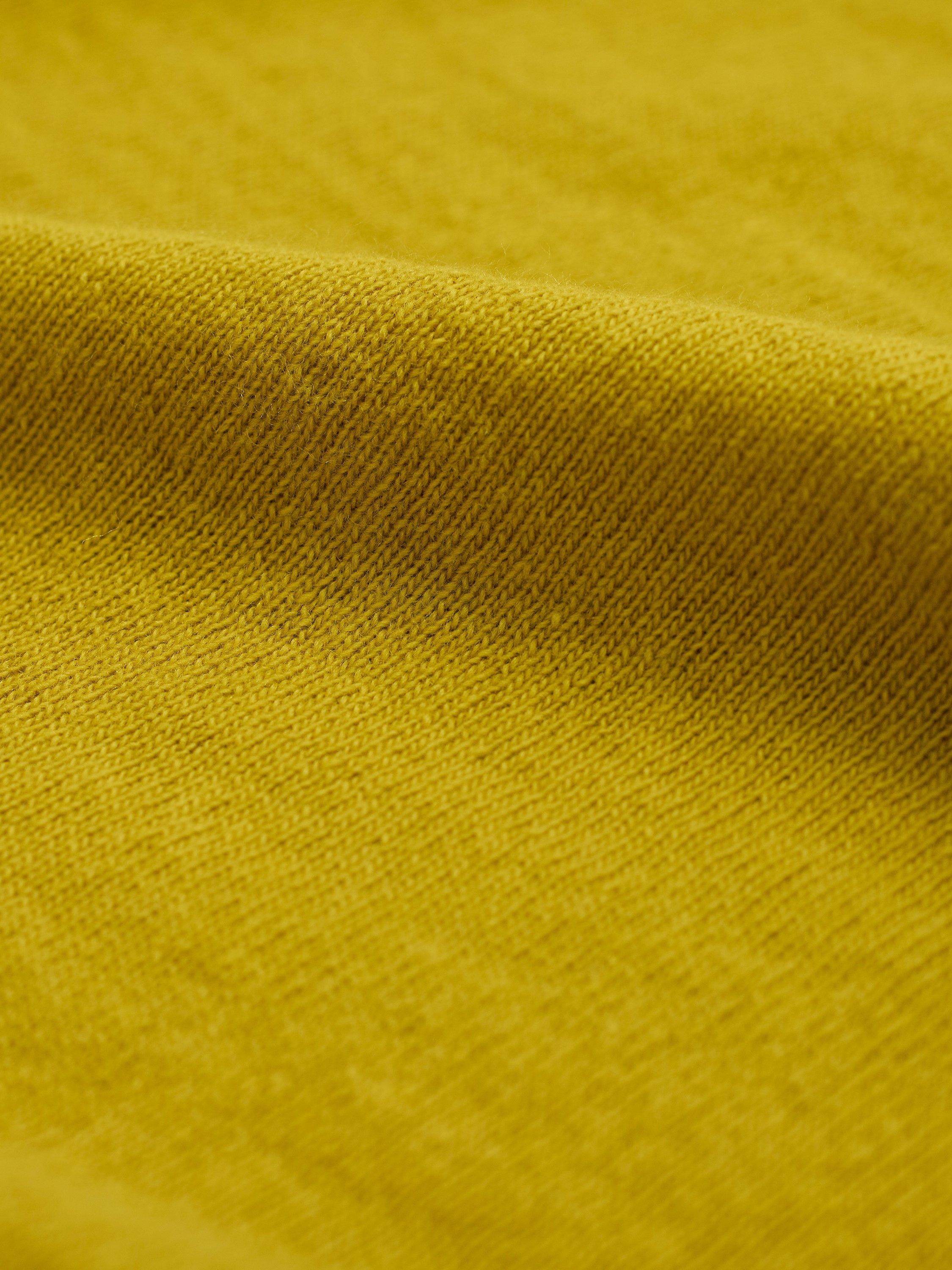 Product image 4 of 4, which shows Celtic & Co. Slash Neck Pure Geelong Wool Jumper, Ochre, XS