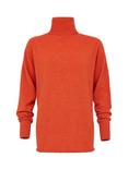 Celtic & Co. Geelong Slouch Roll Neck Jumper, Burnt Orange