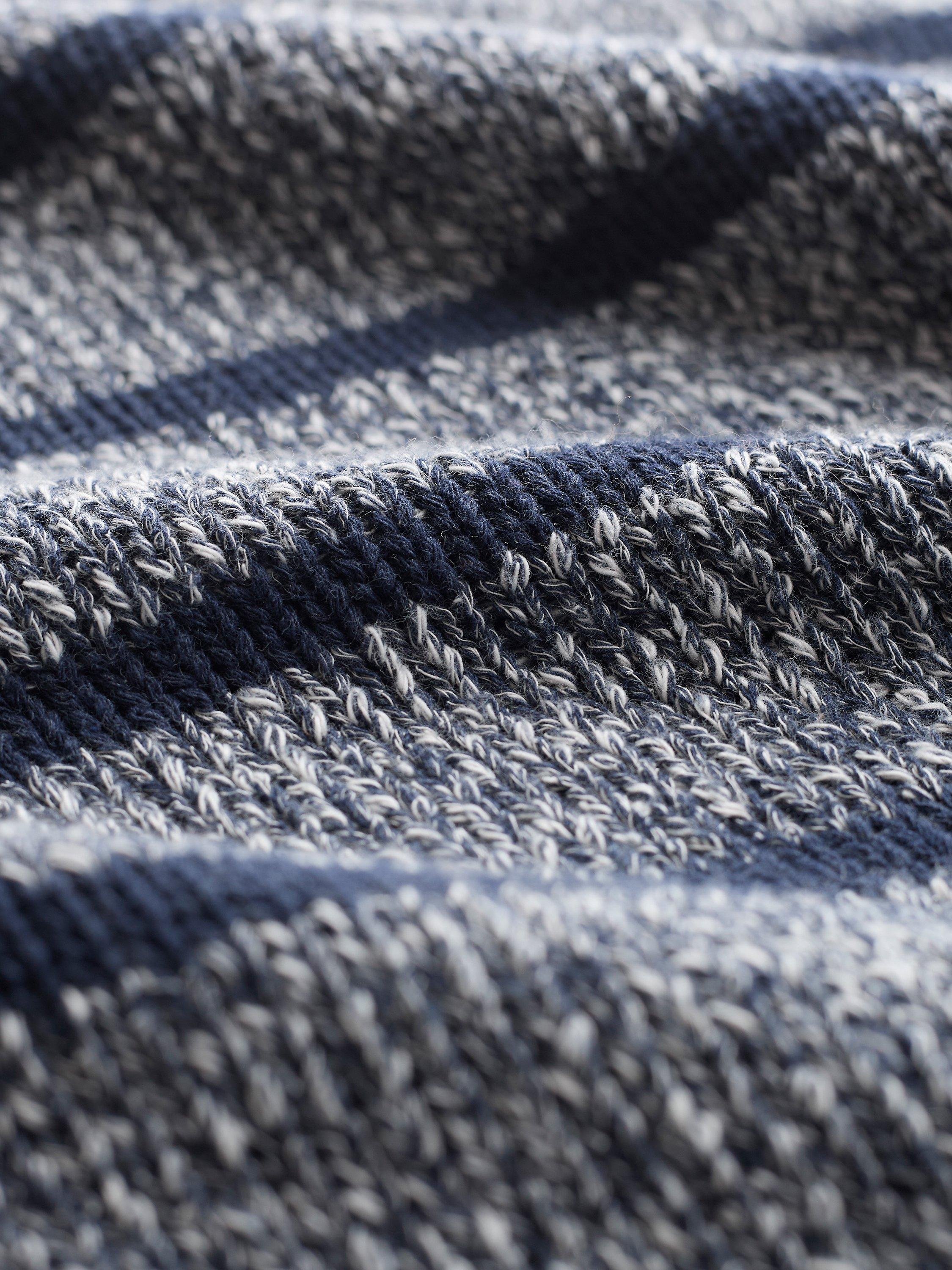 Product image 4 of 6, which shows Celtic & Co. Yarn Twist Breton Jumper, Navy, XS