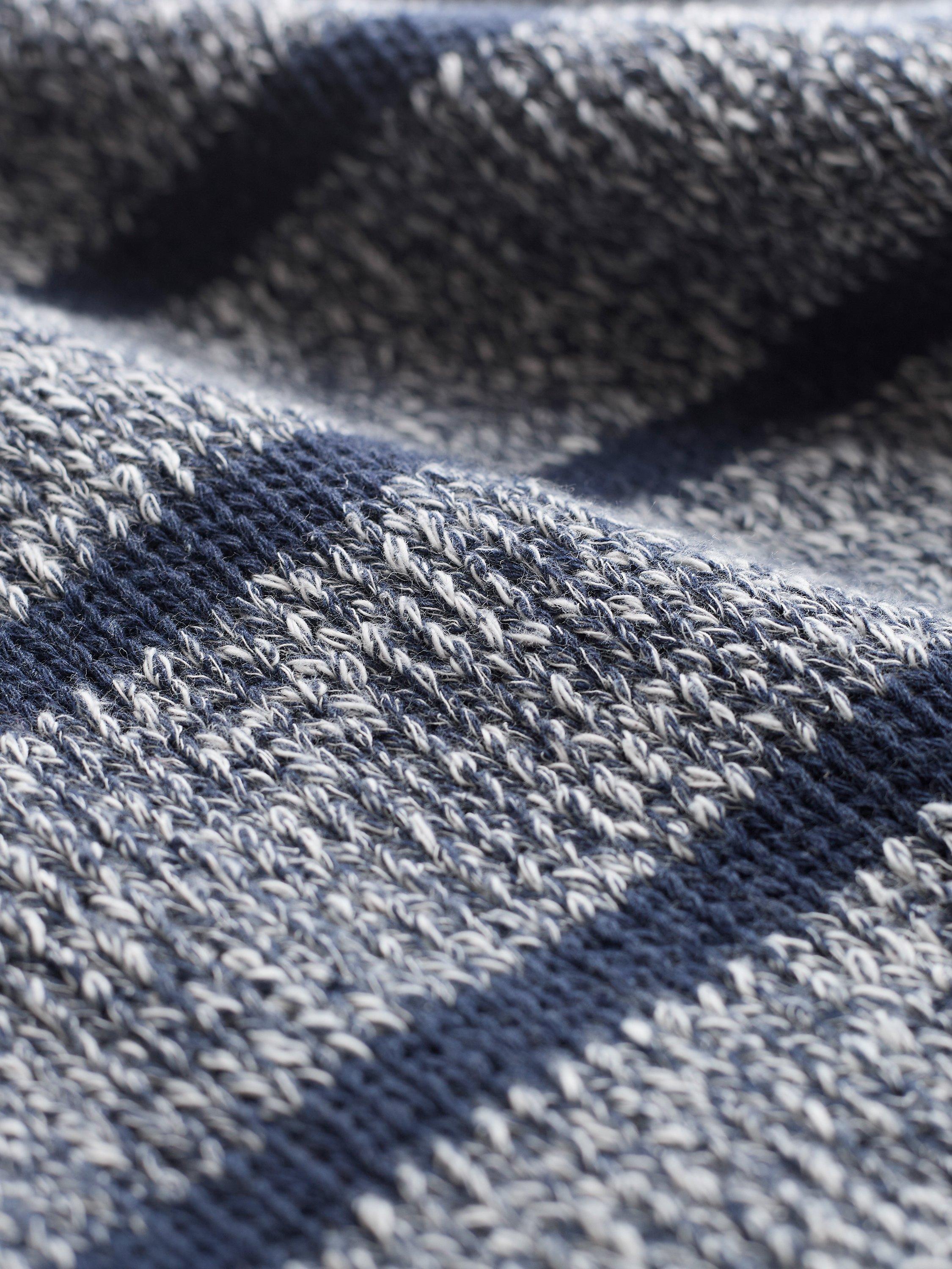 Product image 5 of 6, which shows Celtic & Co. Yarn Twist Breton Jumper, Navy, XS