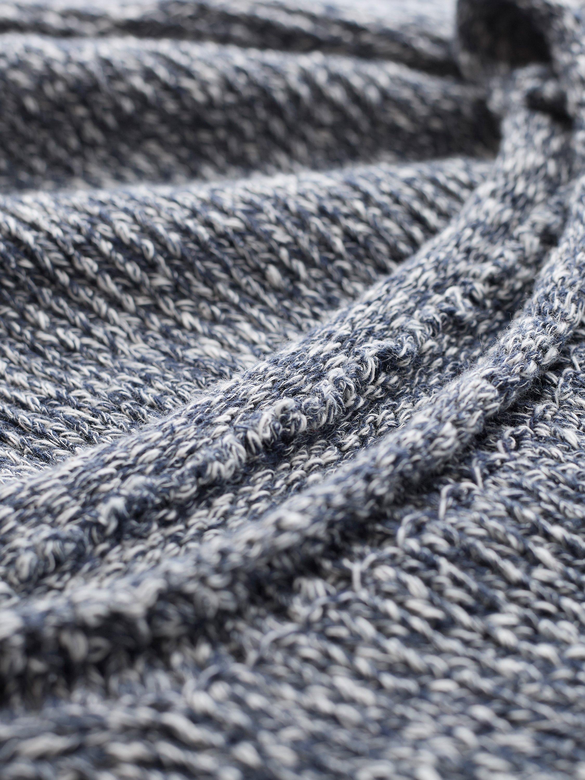 Product image 6 of 6, which shows Celtic & Co. Yarn Twist Breton Jumper, Navy, XS