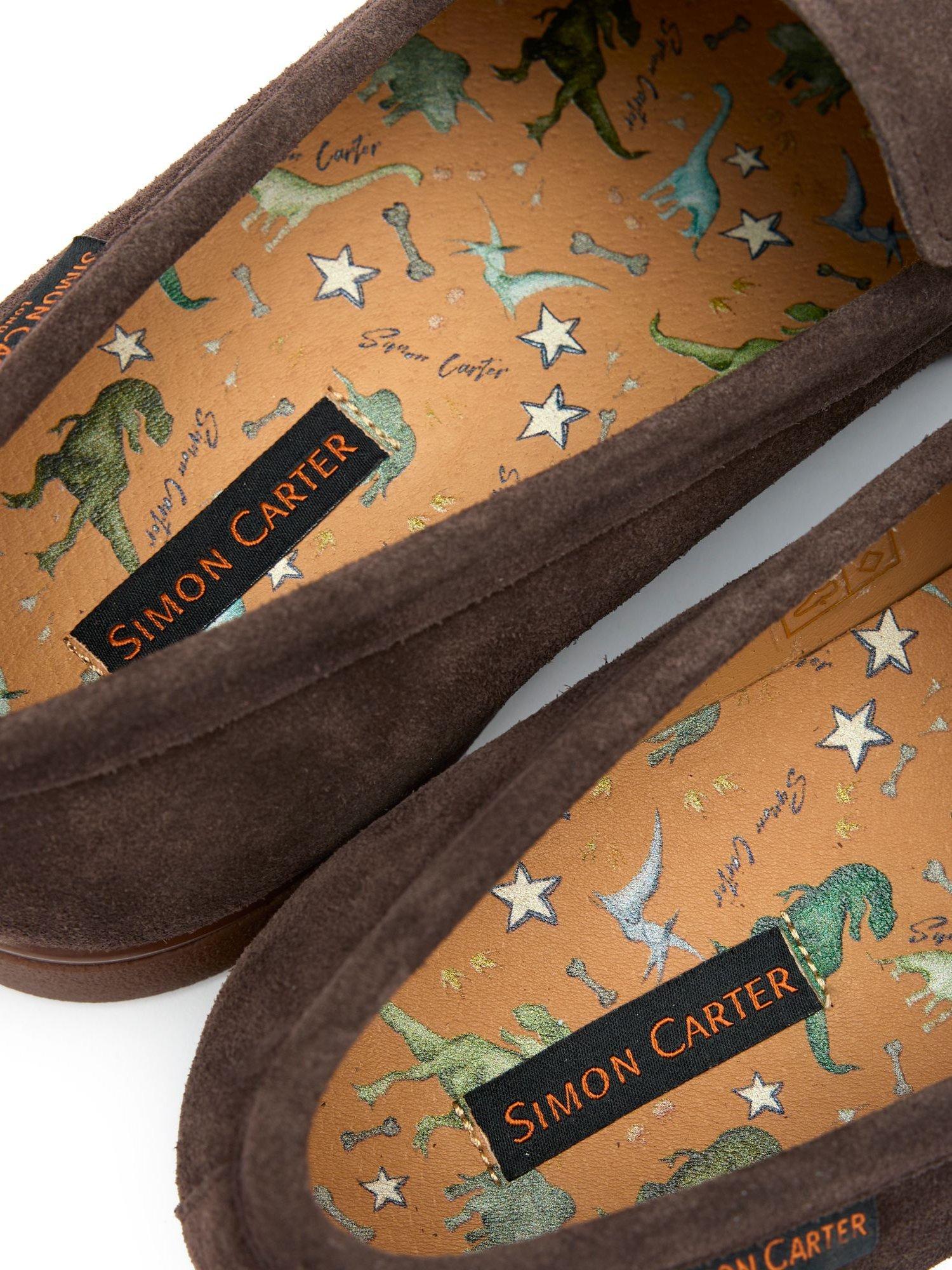 Product image 3 of 5, which shows Simon Carter Tanius Suede Loafers, Chocolate, 6