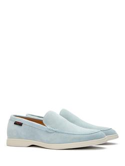 Simon Carter Tanius Suede Loafers - view 2, Light Blue