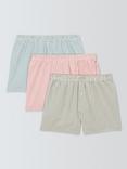 John Lewis Seersucker Stripe Cotton Boxers, Pack of 3