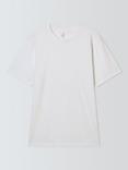 John Lewis Short Sleeve Crew Neck Cotton T-Shirt, Bright White
