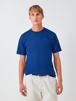 John Lewis Crew Neck Cotton T-Shirt, Sodalite Blue, Sodalite Blue