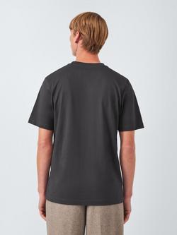 John Lewis Crew Neck Cotton T-Shirt - view 2, Ebony