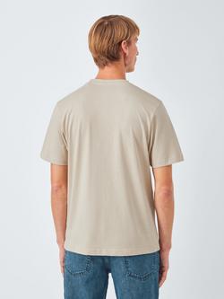 John Lewis Crew Neck Cotton T-Shirt - view 2, Chateaux Gray