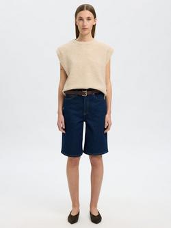 SELECTED FEMME Lulu Wool Blend Vest Top, Cream, Cream