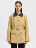 Selected Dua Belted Barn Jacket, Beige