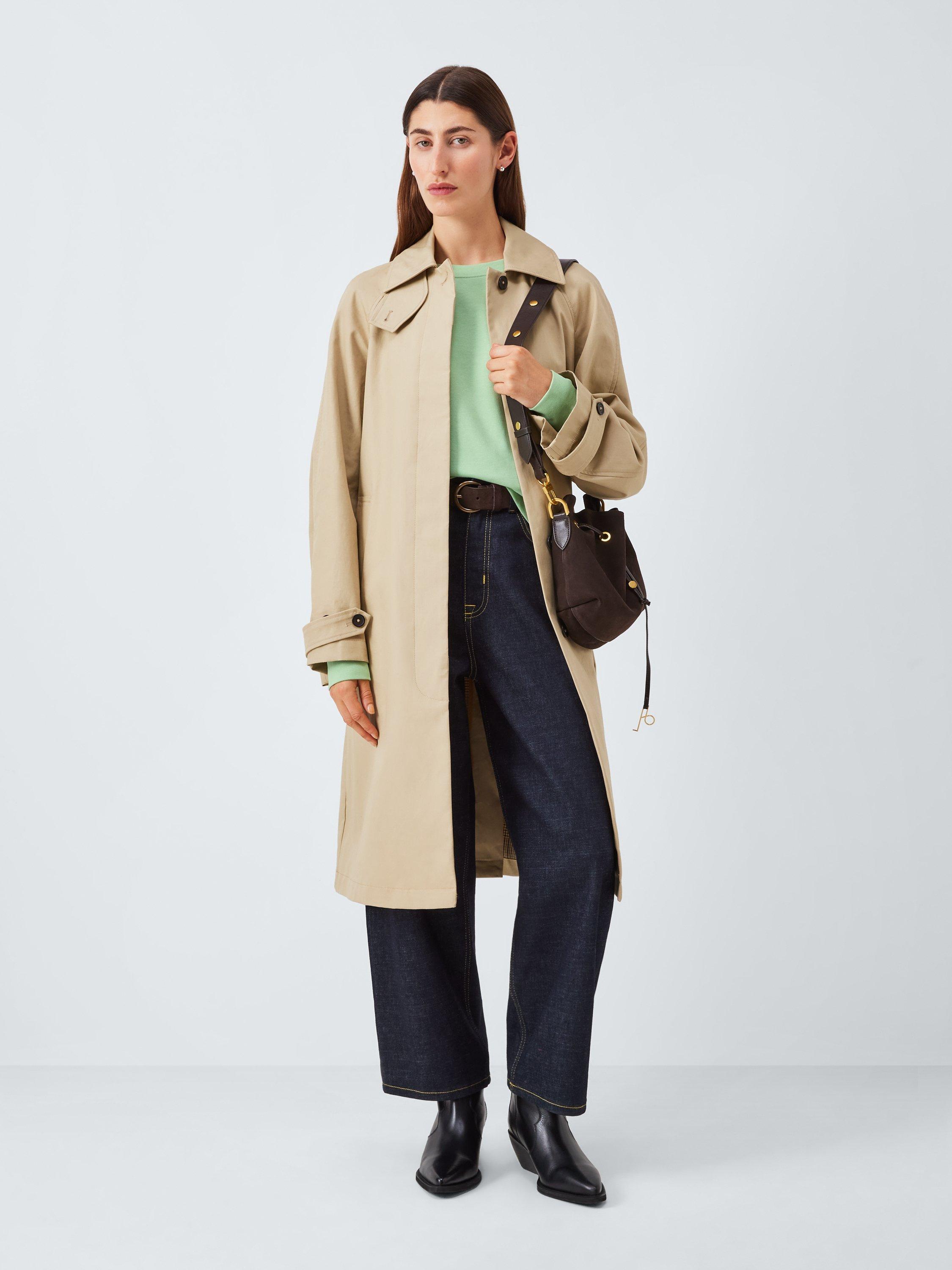 Product image 3 of 6, which shows John Lewis Crew Neck Cotton Sweatshirt, Smoke Green, 20