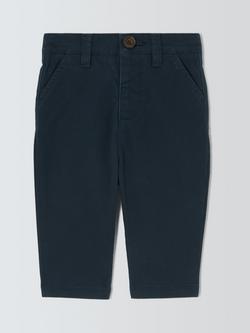 John Lewis Heirloom Collection Baby Chinos, Navy, Navy