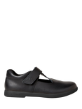 Zig+Star Kids' T-Bar Shoes, Black Leather
