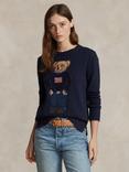 Polo Ralph Lauren Polo Bear Jumper, Navy Multi