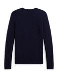 Polo Ralph Lauren Julianna Cable Knit Wool Rich Jumper, Navy