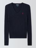 Polo Ralph Lauren Kimberly Cotton Cable Knit Jumper, Hunter Navy
