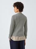 Polo Ralph Lauren Cable Knit Crew Neck Jumper, Grey