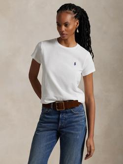 Ralph Lauren Cotton Crew Neck T-Shirt, White - view 2, White