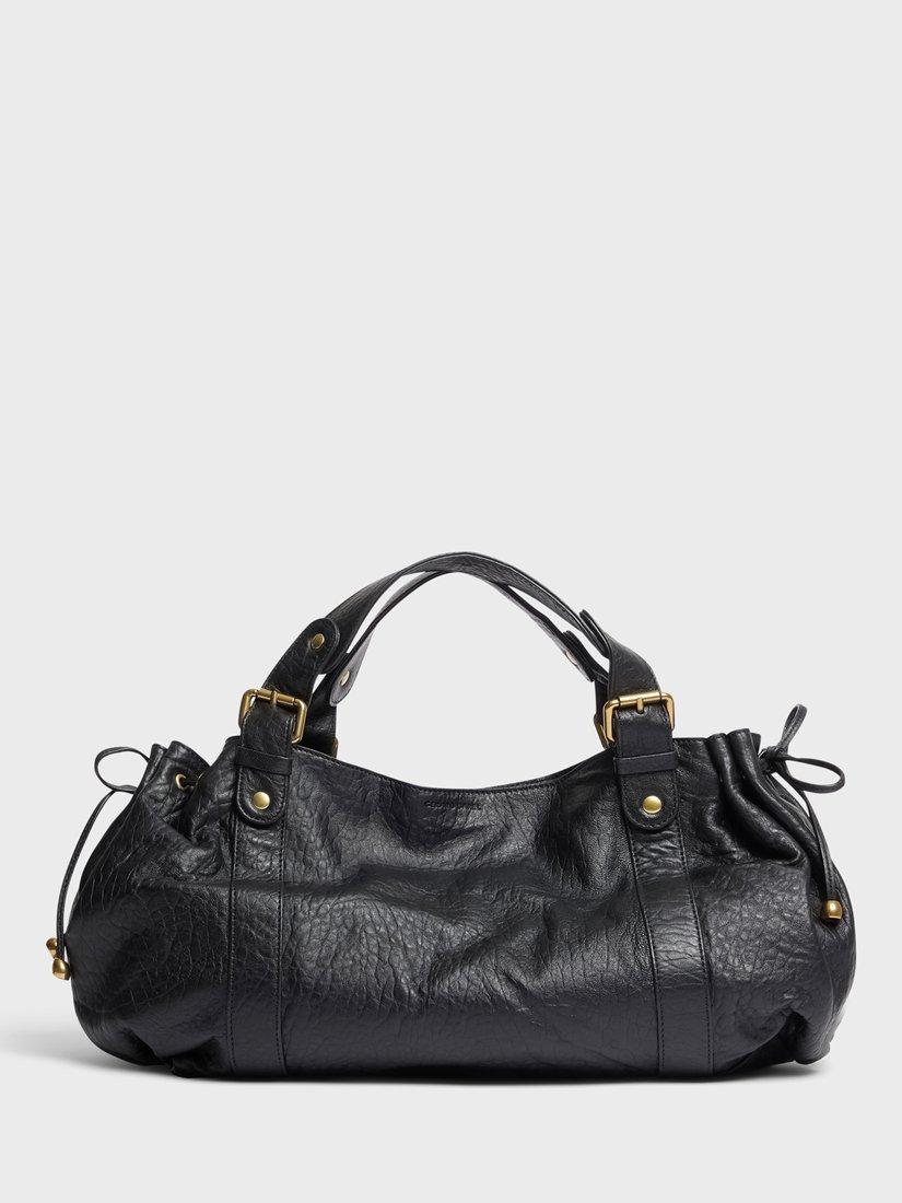 Product image 1 of 4, which shows Gerard Darel 24H Pure Leather Duffel Bag, Black, One Size