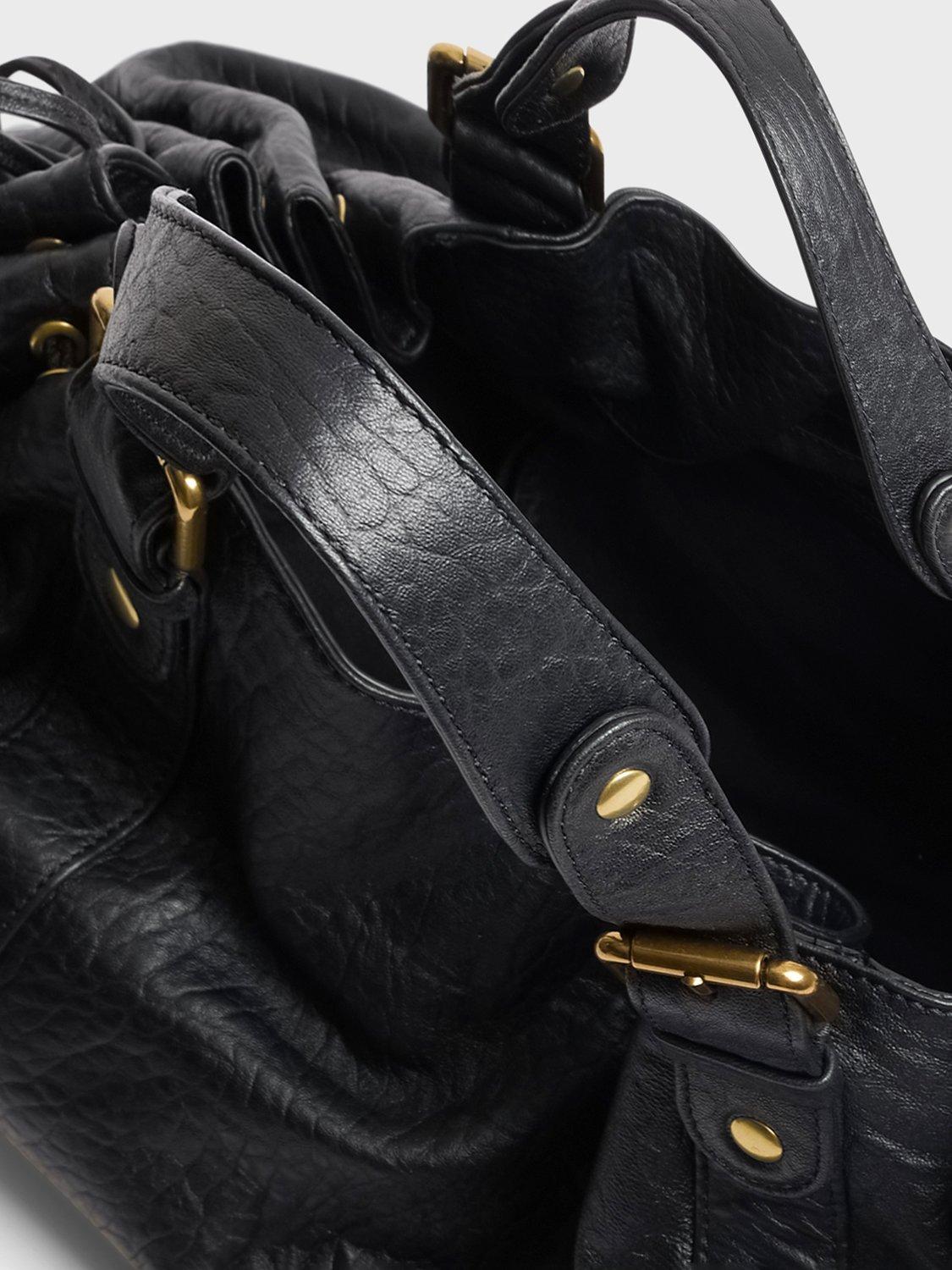 Product image 4 of 4, which shows Gerard Darel 24H Pure Leather Duffel Bag, Black, One Size