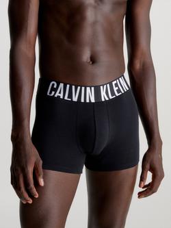 Calvin Klein Intense Power Waistband Trunks, Pack of 3, Black - view 2, Black