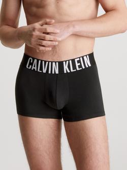 Calvin Klein Intense Power Waistband Trunks, Pack of 3, Black/Grey Heather/White - view 2, Black/Grey Heather/White