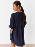 Whistles Petite Melanie Mini Dress, Navy