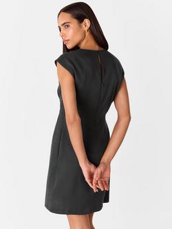 Whistles Twist Detail Mini Dress, Black - view 2, Black