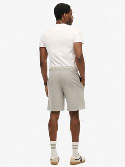 Superdry Plain Shorts, Lauren Navy - view 2, Grey Marl