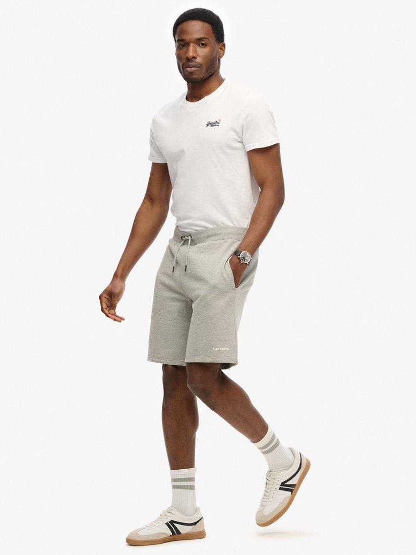Product image 3 of 5, which shows Superdry Plain Shorts, Grey Marl, S