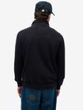 Superdry Vtinage Athletic Half-Button Jumper, Eclipse Navy