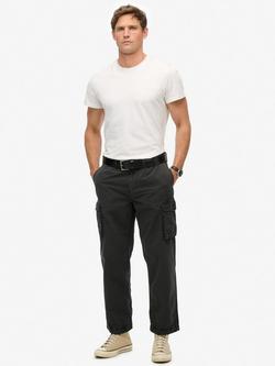 Superdry Parachute Light Cargo Trousers, Blackboard, Blackboard