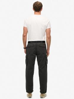 Superdry Parachute Light Cargo Trousers, Blackboard - view 2, Blackboard