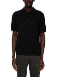 J.Lindeberg Reymond Short Sleeve Stacked Bridge Polo Shirt, Moonbeam