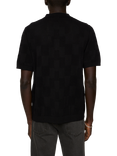 J.Lindeberg Reymond Short Sleeve Stacked Bridge Polo Shirt, Moonbeam