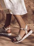 Moda in Pelle Shoon Moire Leather Strappy Sandals, Black