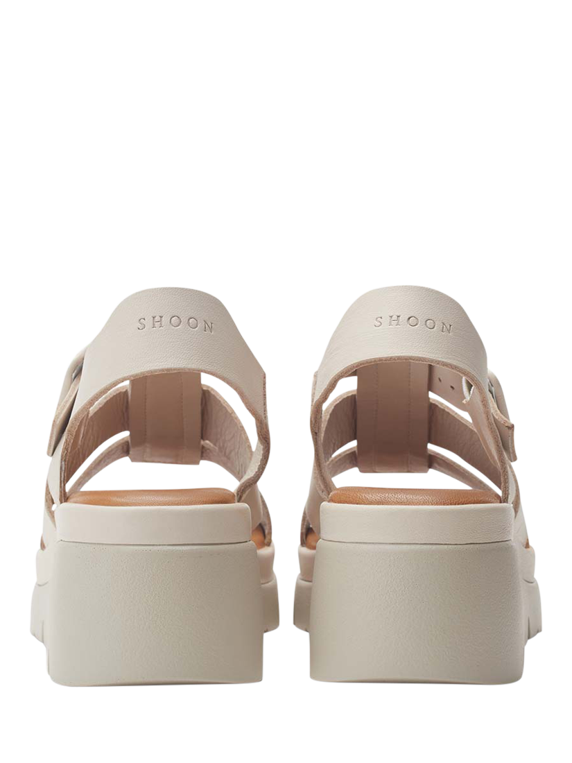Product image 3 of 4, which shows Moda in Pelle Shoon States Leather Fisherman Sandals, Off White, 3