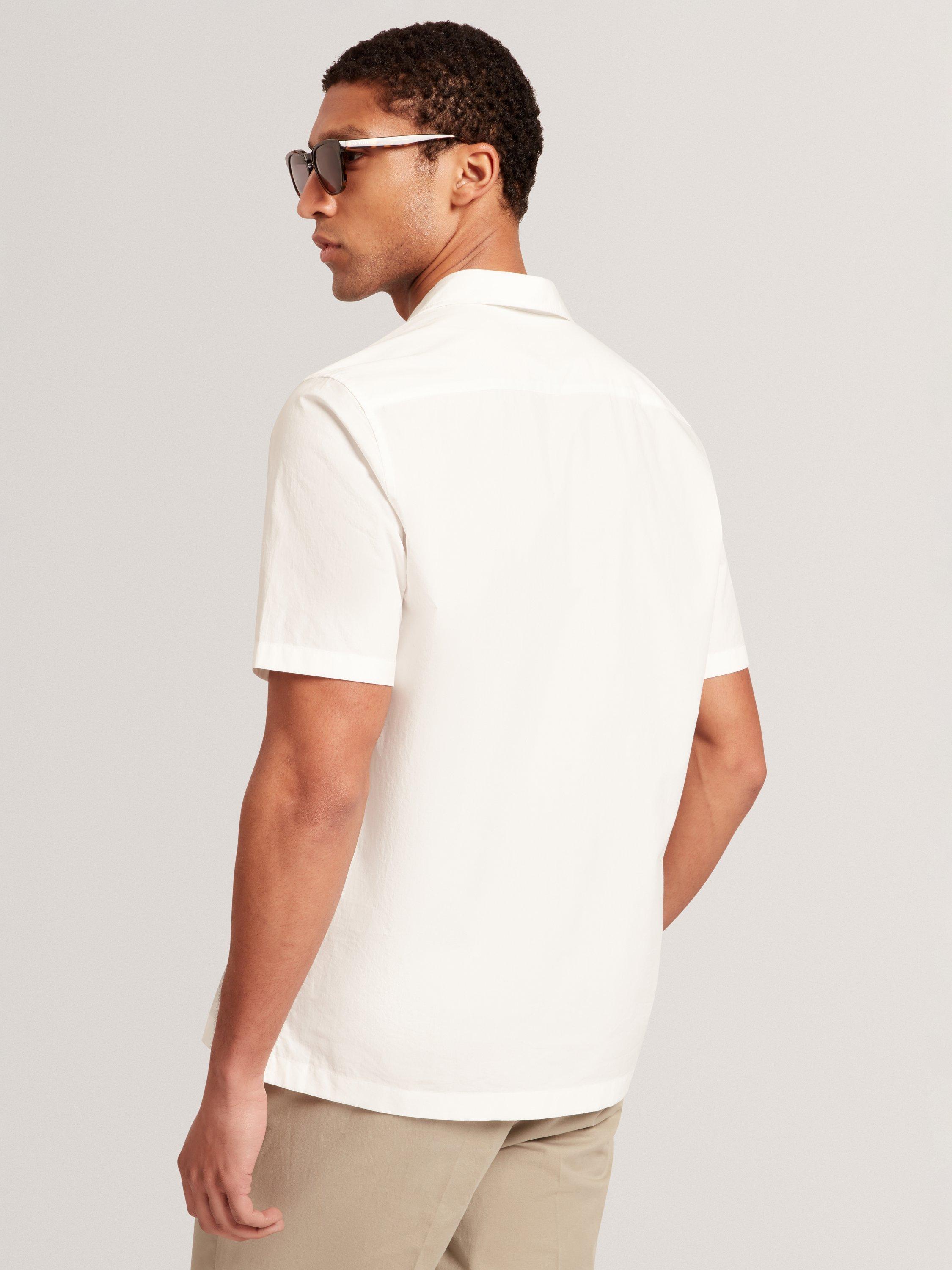Product image 5 of 11, which shows Ted Baker Radclyf Cotton Regular Fit Shirt, White, S
