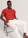 Ted Baker Danite Cotton Stretch Tapered Trousers, Ecru