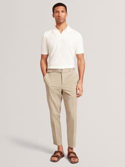 Ted Baker Armodo Tapered Tailored Trousers, Khaki, Khaki