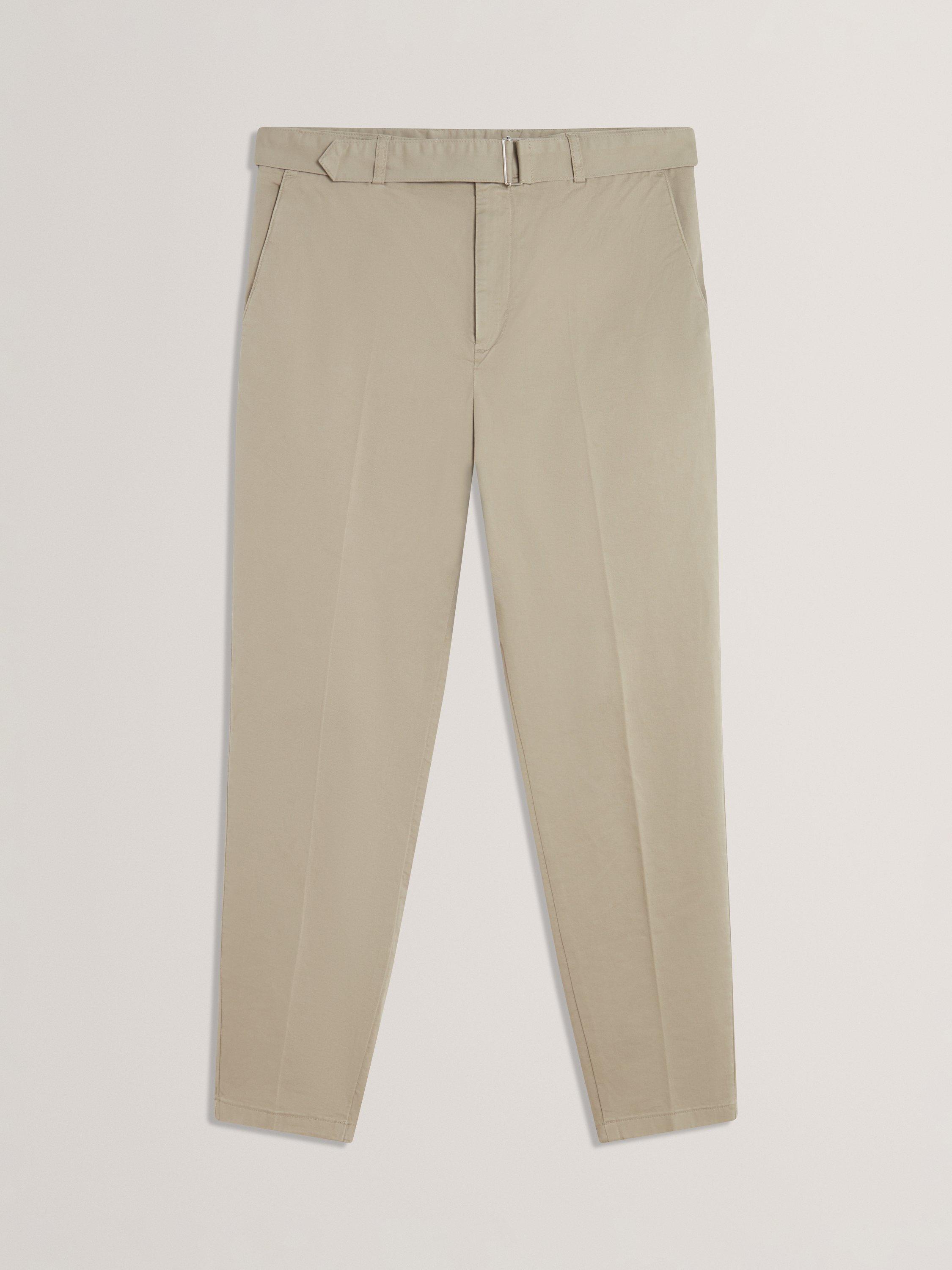 Product image 7 of 7, which shows Ted Baker Armodo Tapered Tailored Trousers, Khaki, 30R