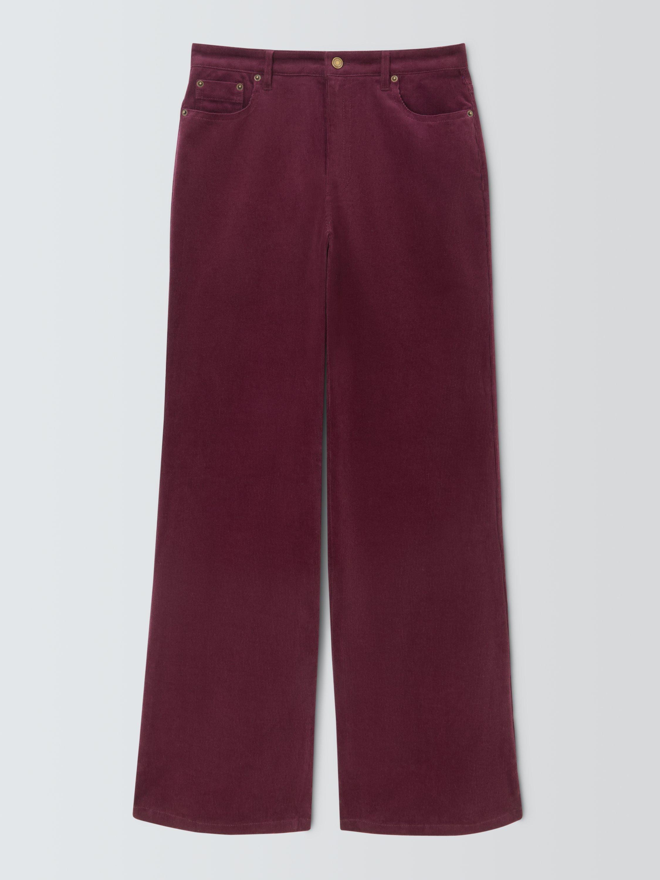 Product image 4 of 6, which shows John Lewis Flared Corduroy Trousers, Fig, 12
