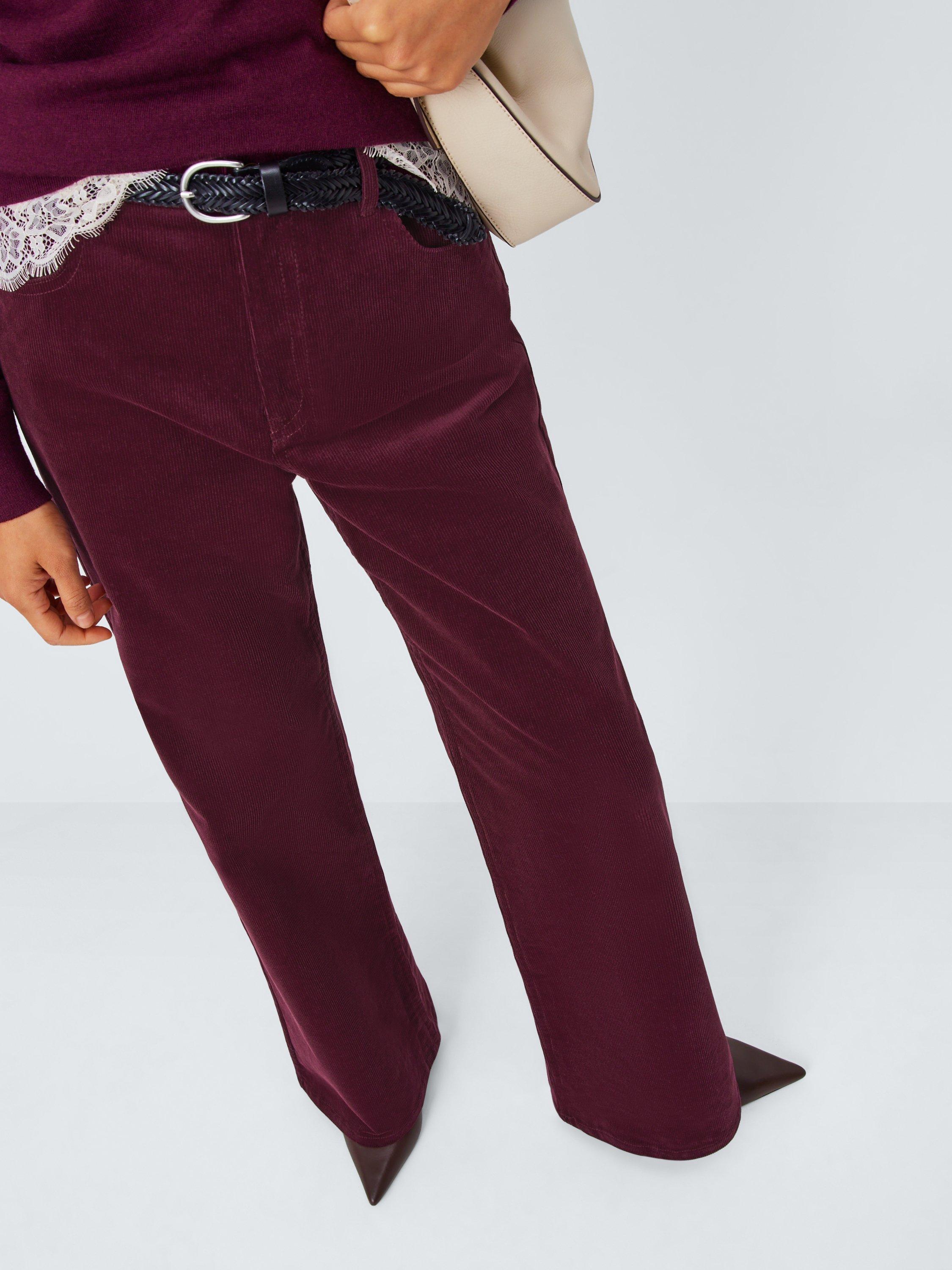 Product image 6 of 6, which shows John Lewis Flared Corduroy Trousers, Fig, 12