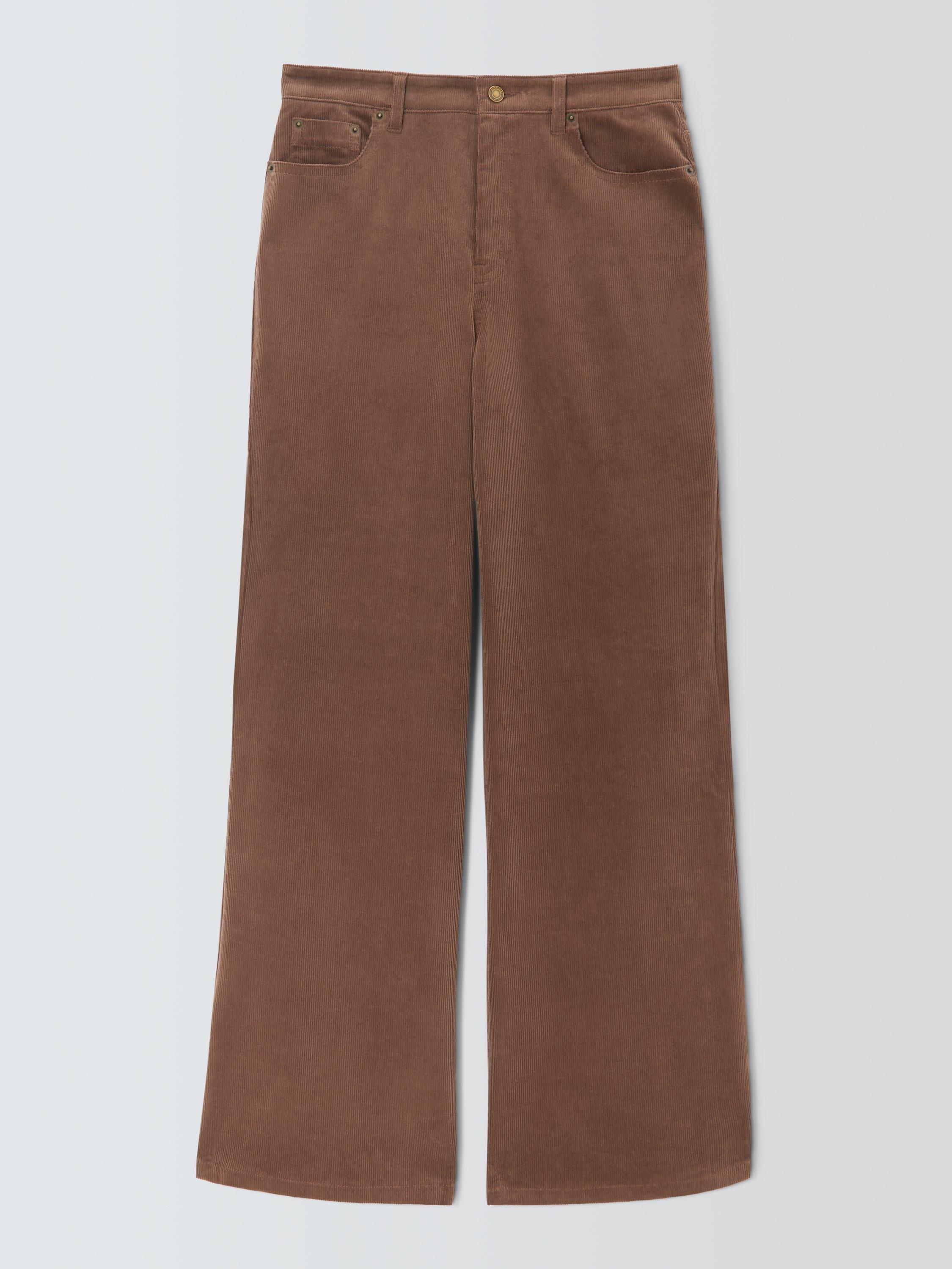 Product image 4 of 6, which shows John Lewis Flared Corduroy Trousers, Taupe, 8