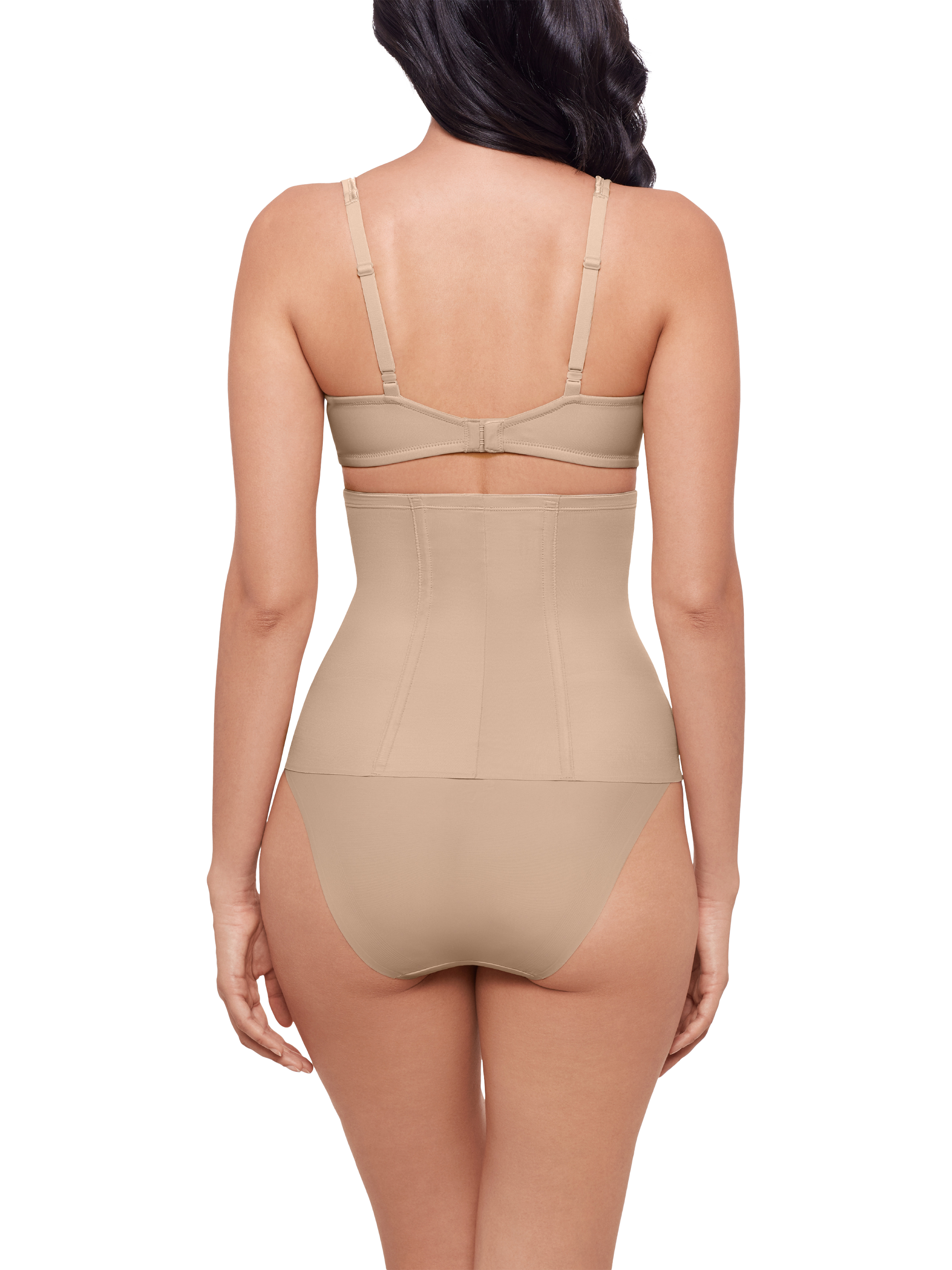 Product image 3 of 3, which shows Miraclesuit Modern Miracle Waist Cincher, Warm Beige, S