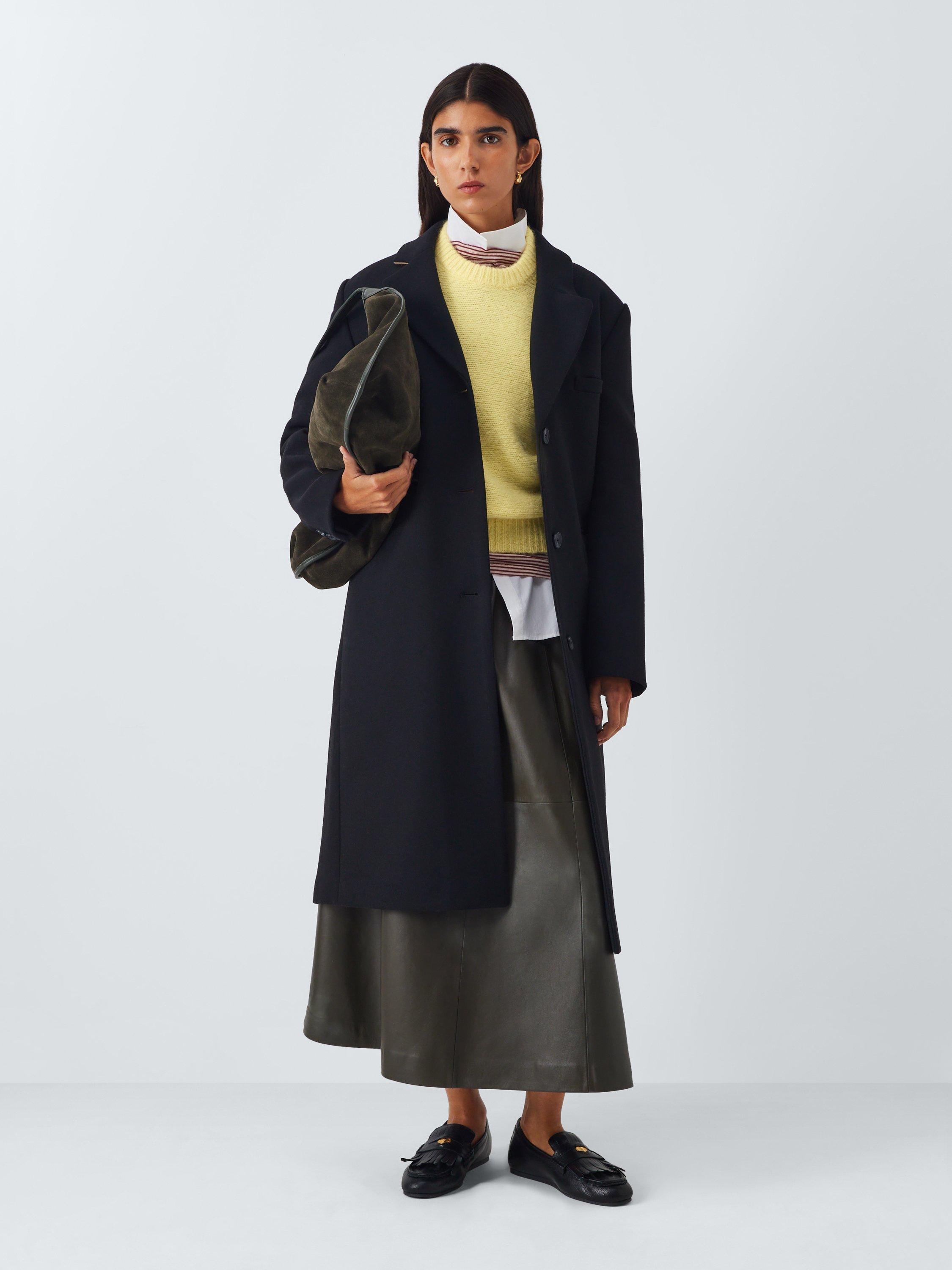 Product image 4 of 6, which shows John Lewis Alpaca Wool Blend Relaxed Jumper, Light Yellow, XS