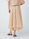 John Lewis Dip Hem Sheer Midi Skirt