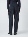 John Lewis Pleat Wide Leg Trousers, Navy